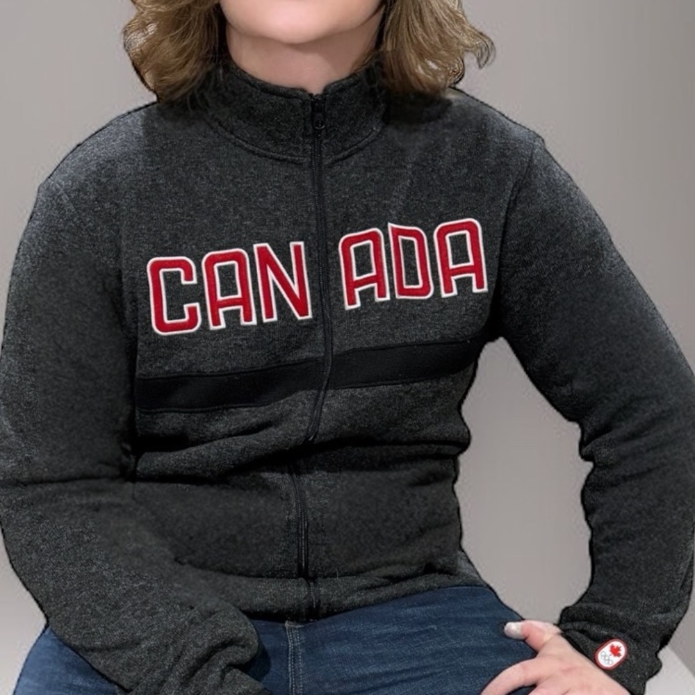 HBC Official Canada Olympic Apparel Full Zip Fleece Jacket